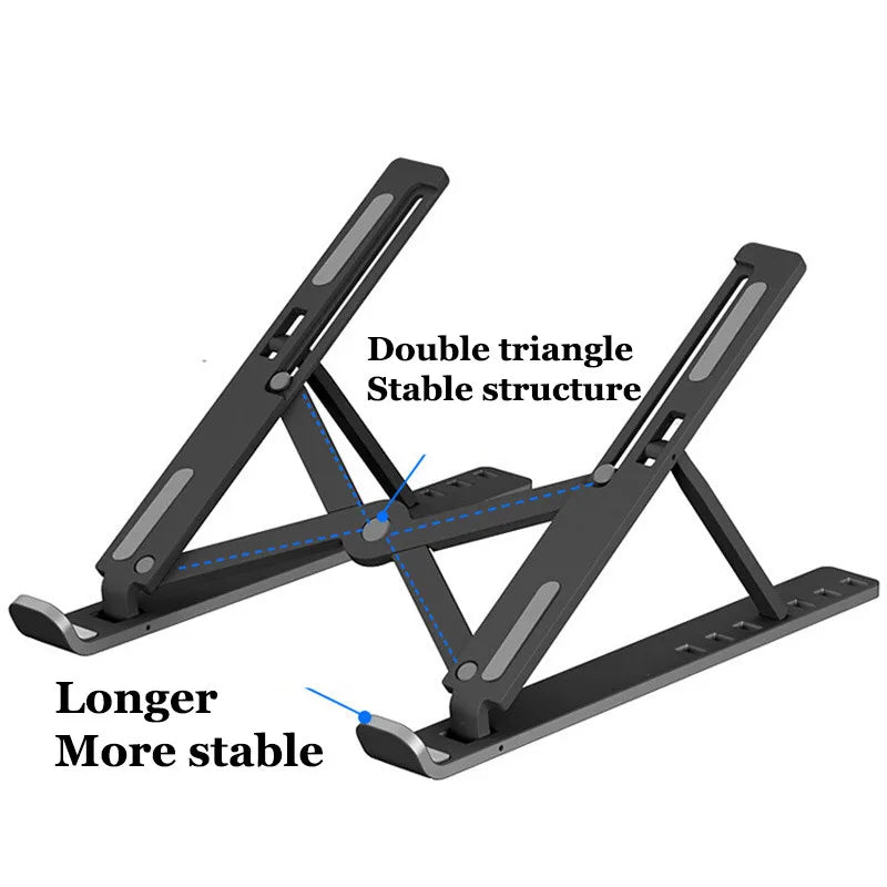 Adjustable Foldable Laptop Stand | Non-Slip Cooling Bracket 9–15"