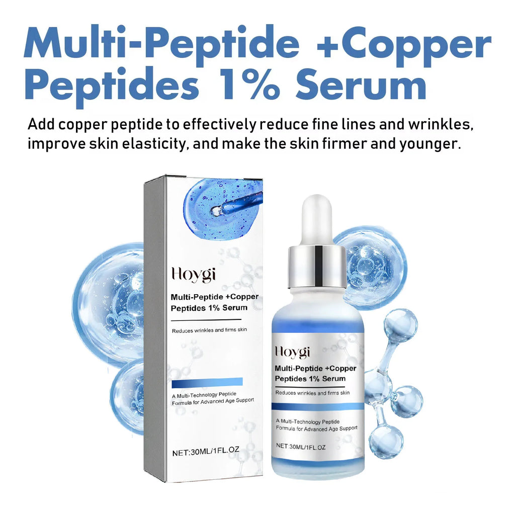 Blue Copper Peptide Serum Anti Wrinkle Shrink Pores Skin Care