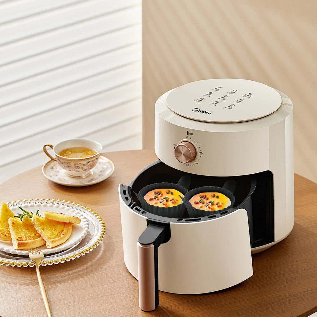 Silicone Air Fryer Egg Poacher Cupcake Baking Cups Ramekins Ovens
