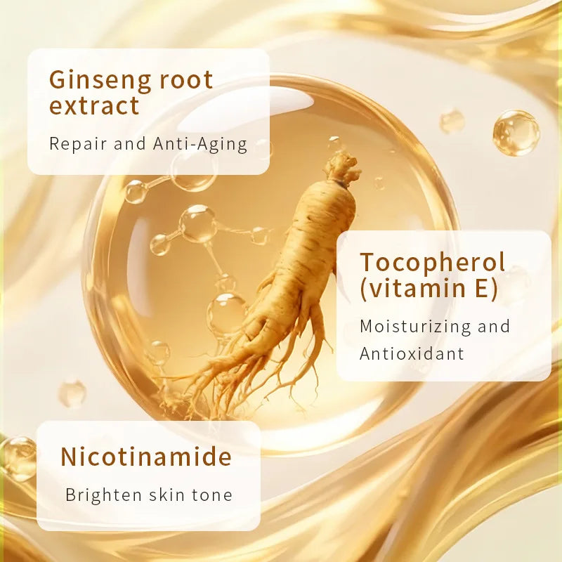 Ginseng Hyaluronic Acid Vitamin Hydra Repair Night Cream Deep