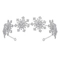 Bridal Rhinestone Snowflake Hairband | Korean Style Wedding Updo