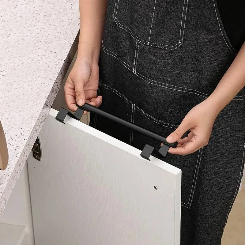 Over Cabinet Door Towel Rack – Punch-Free Stainless Steel Bar