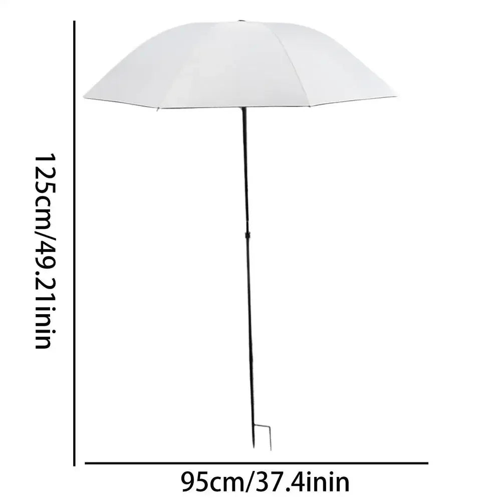 Plant Shade Umbrella with Metal Stake – UV & Rain Guard
