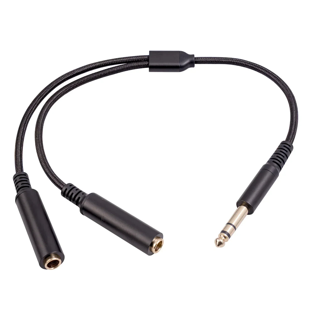 Dual Female Audio Cable Y Splitter 1 Male 2 Earphone Headset