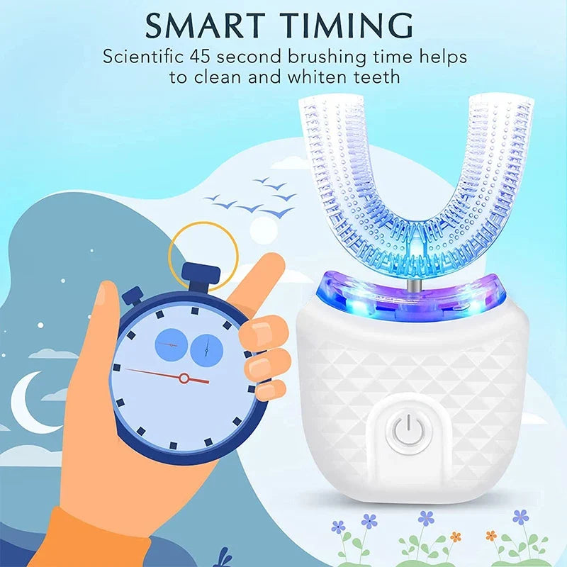 Ultrasonic U-Shaped Electric Toothbrush | 360° Whitening