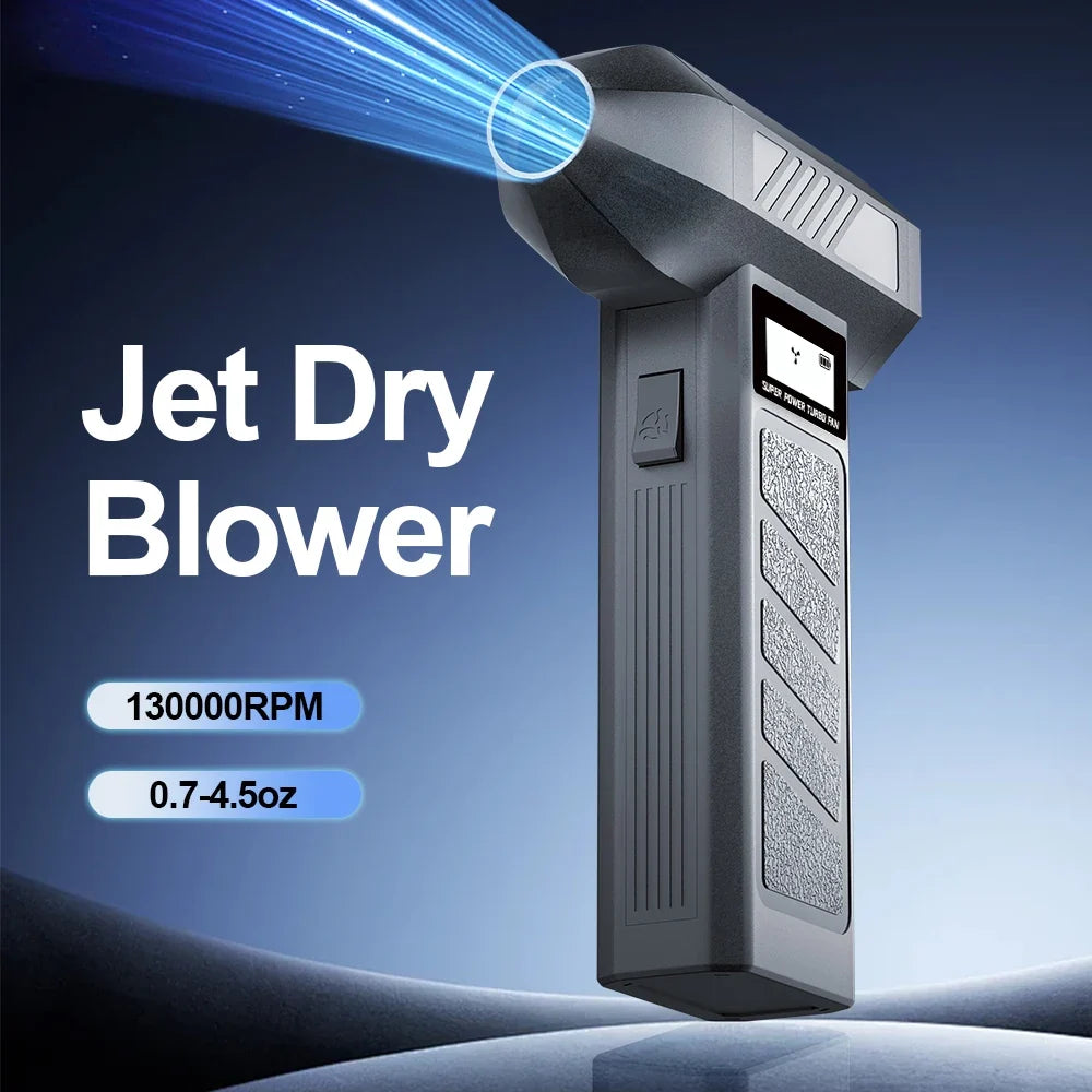Portable Electric Air Duster Turbo Jet Blower – Type-C, 4 Gears