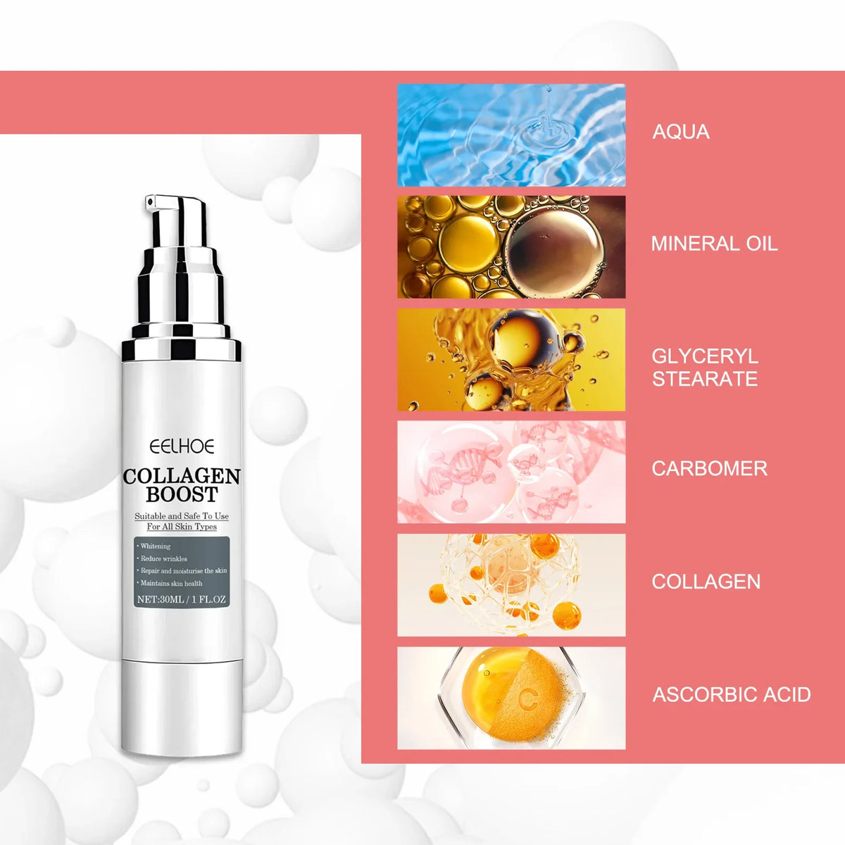 Collagen Booster Face Cream Moisturizing Firming Skin Care Women