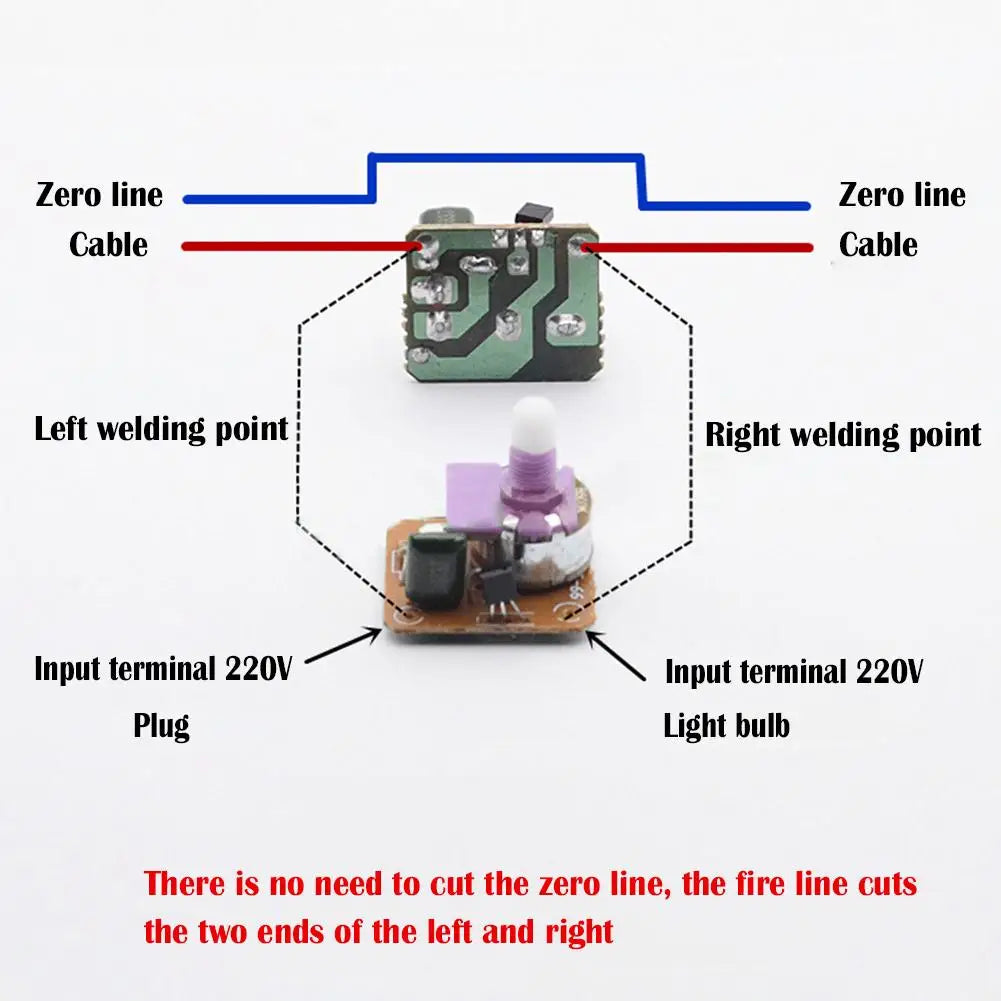 LED Lamp Dimmer Switch – Adjustable Knob Light Controller 220V