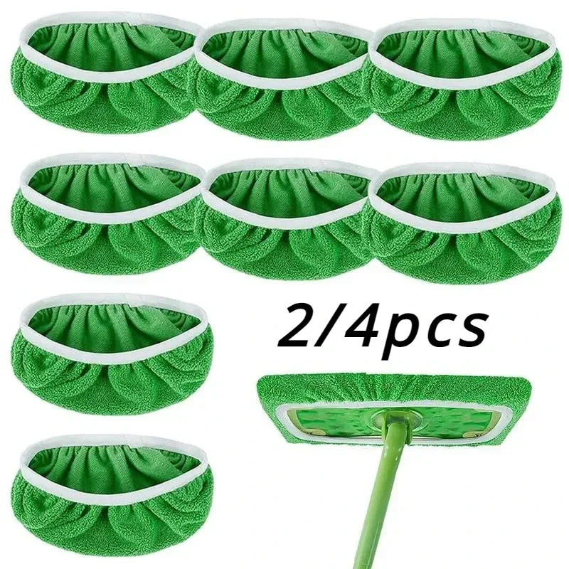 Reusable Microfiber Flat Mop Replacement Pads | 4-Pack