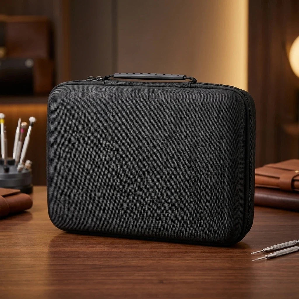 Hard-shell 15 Slots Watch Storage Organizer Case Carry Box Fit Large