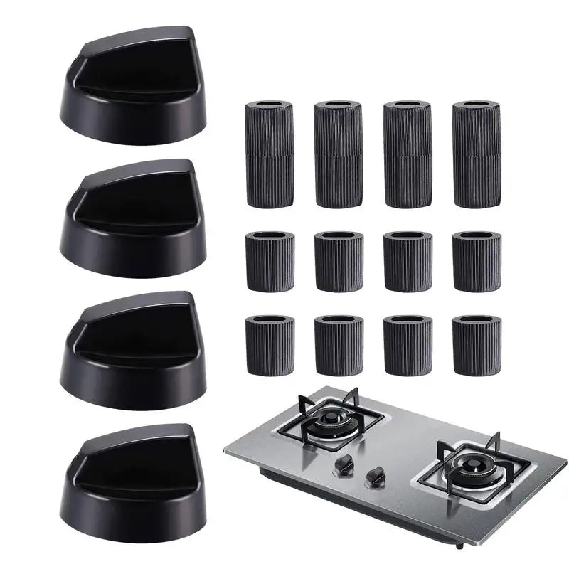 Universal Stove Control Knobs 4-Set – Kitchen Cooker Replacement