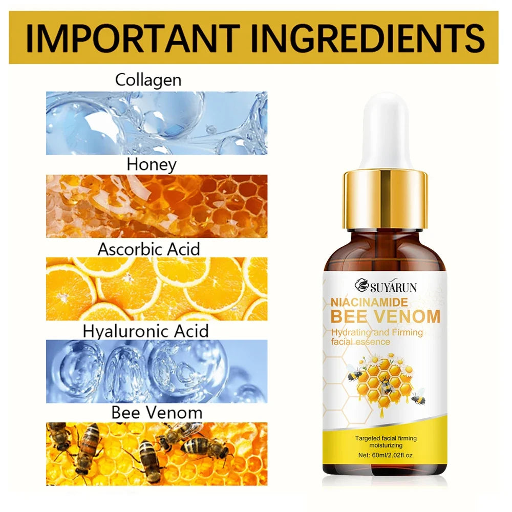 SUYARUN Niacinamide & Bee Venom Face Serum – Brightening Anti-Aging