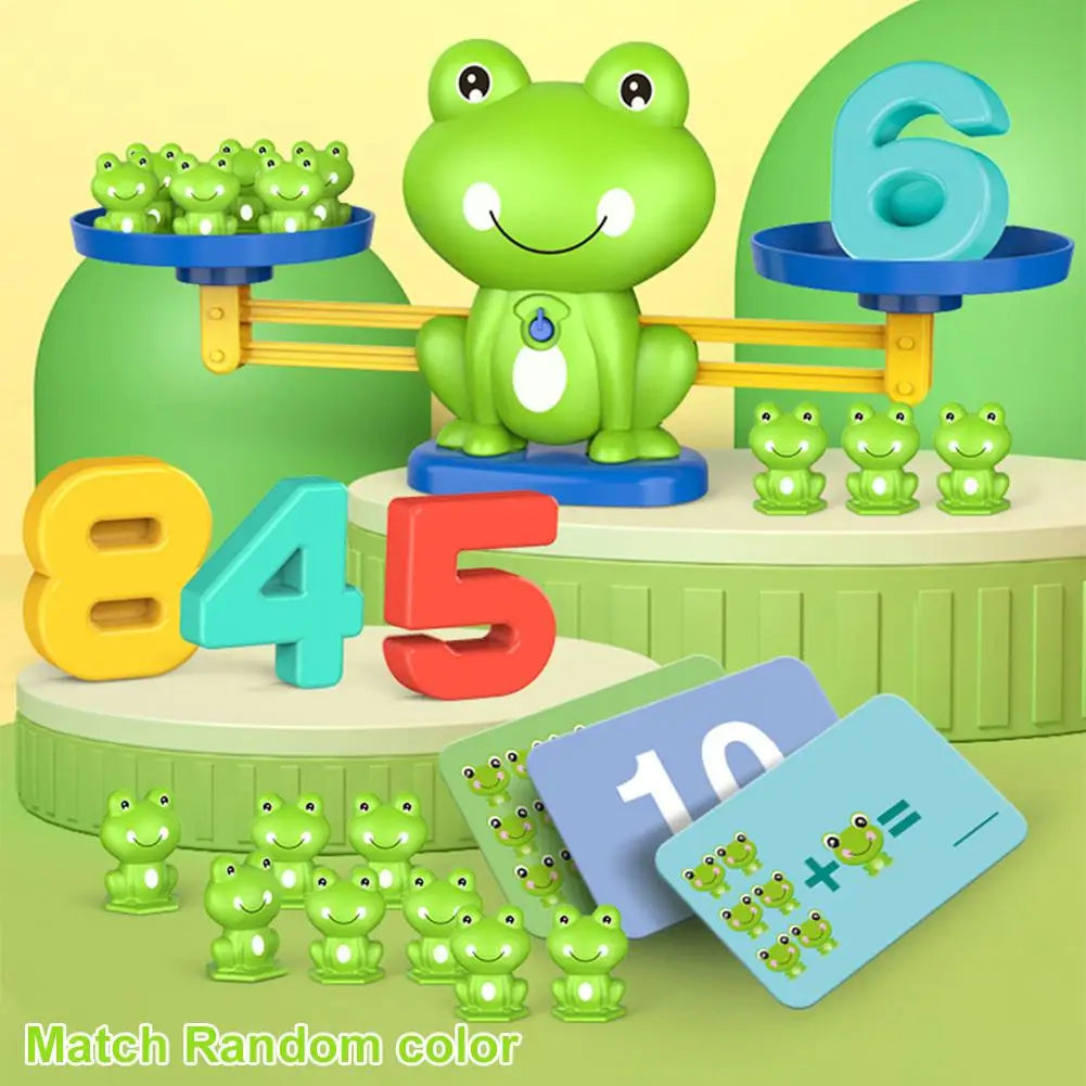 Frog Math Balance Scale | Montessori Counting Toy Ages 3–6