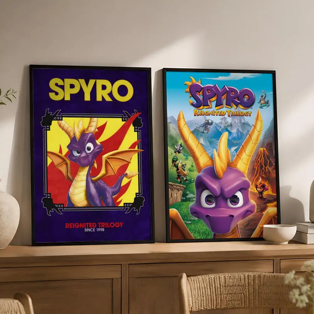 Spyro Game Poster – Waterproof PVC Peel-and-Stick HD Wall Art