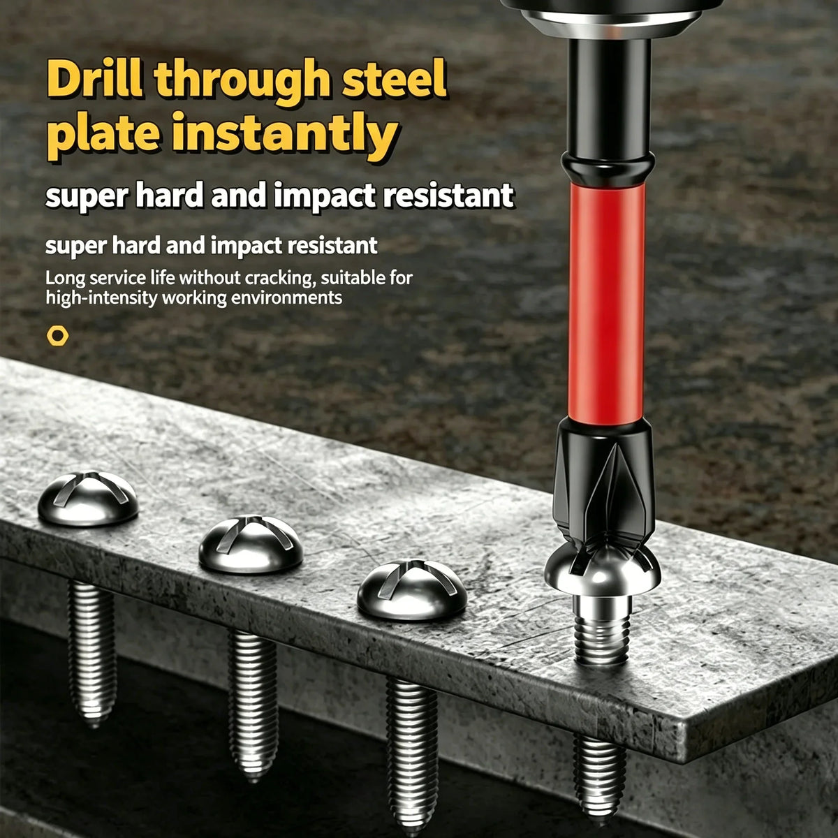 Magnetic Non-Slip Drill Bit Set | S2 Steel | 3, 6 & 12 Pc