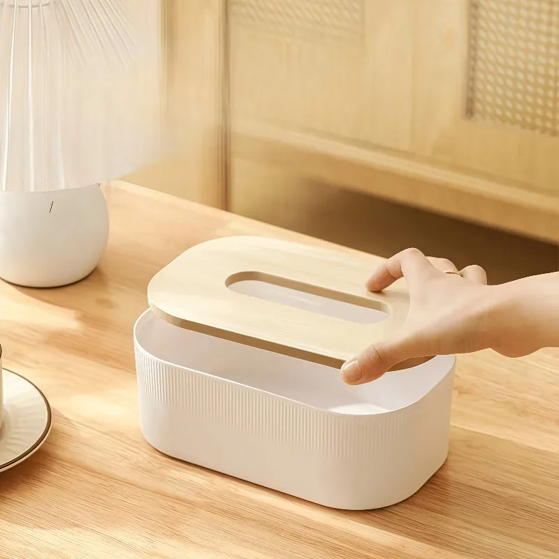 Arched Tissue Box Cover with Lid | Large Towel Dispenser