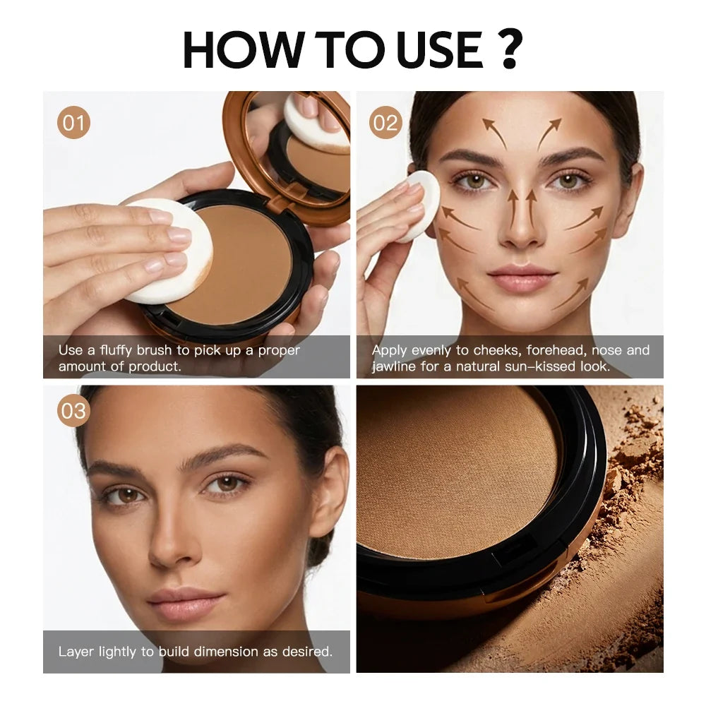 Matte Compact Setting Powder – Waterproof Oil Control Makeup