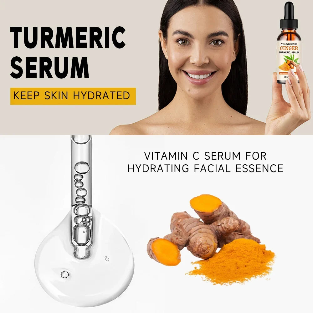 Turmeric Freckle Whitening Serum Anti-oxidant Nourishing Moisturizing