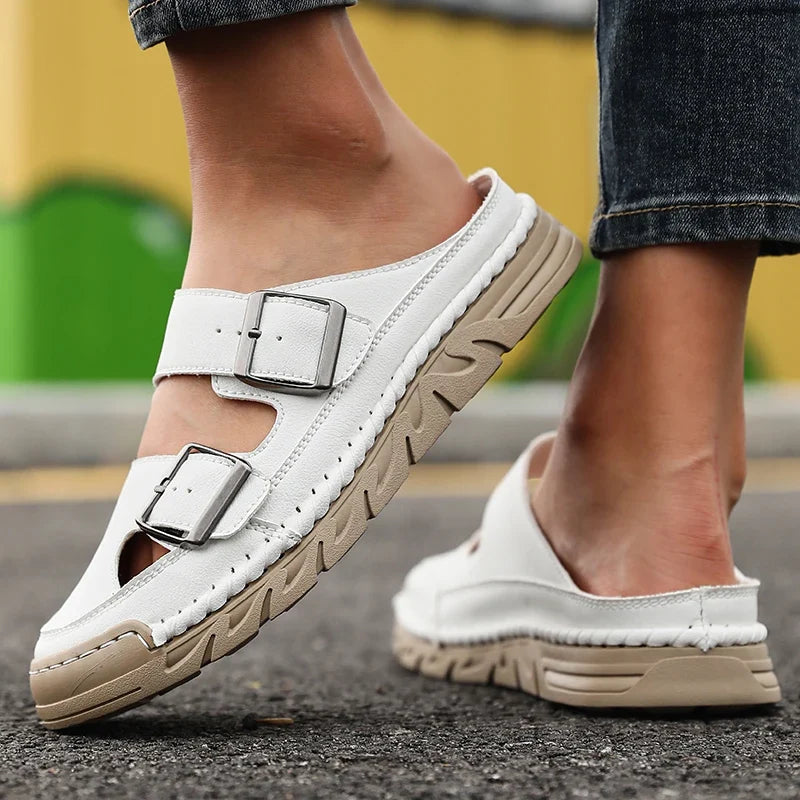 Women's Non-Slip Slip-On Casual Sandal Slippers | Indoor & Outdoor