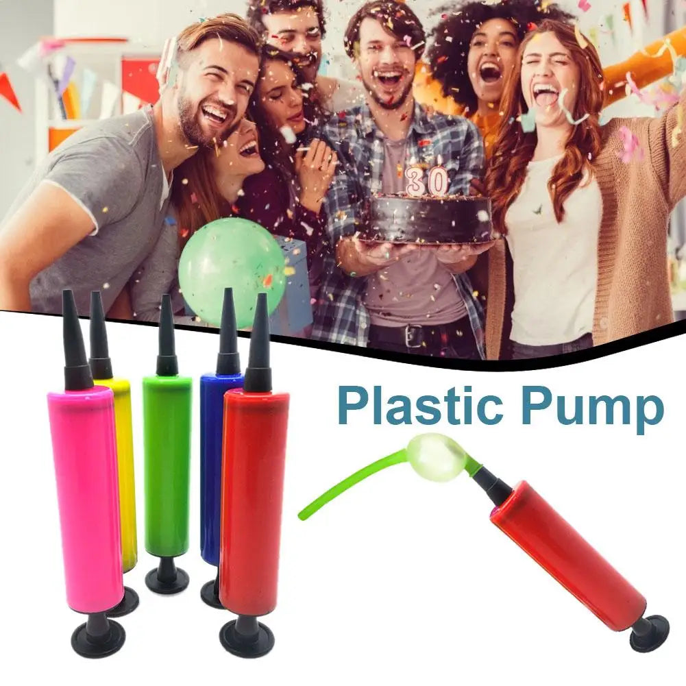 Hand Push Balloon Pump – Double-Action Party Inflater