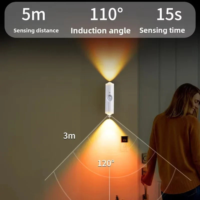RGB Motion Sensor Night Light | Rechargeable Magnetic Spotlight
