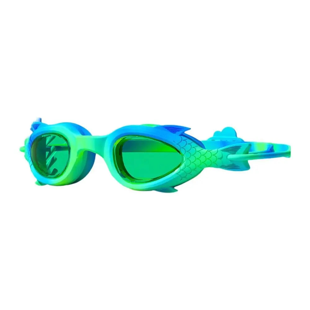 Kids Anti-Fog Swimming Goggles – Fish Shape Silicone, Ages 3–14