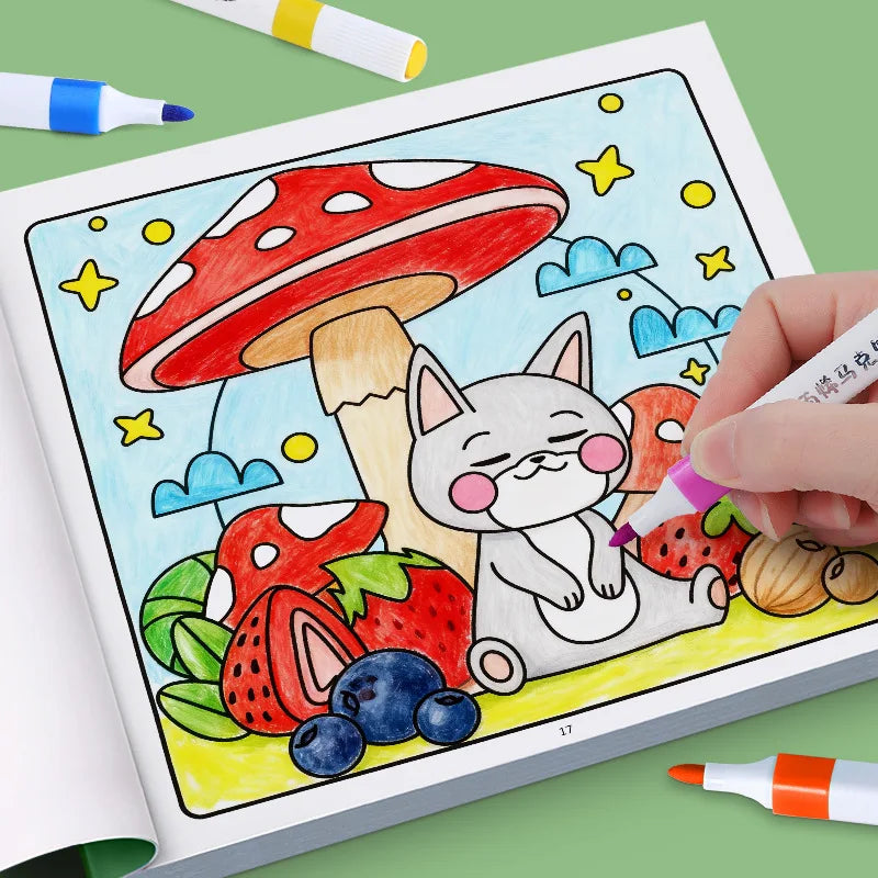 Children's Painted Painting Book Cozy Friend Cute Comfy Coloring