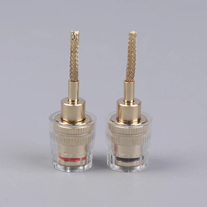 4MM Banana to 2MM Pin HIFI Audio Connector Adapter (2/4 Pcs)
