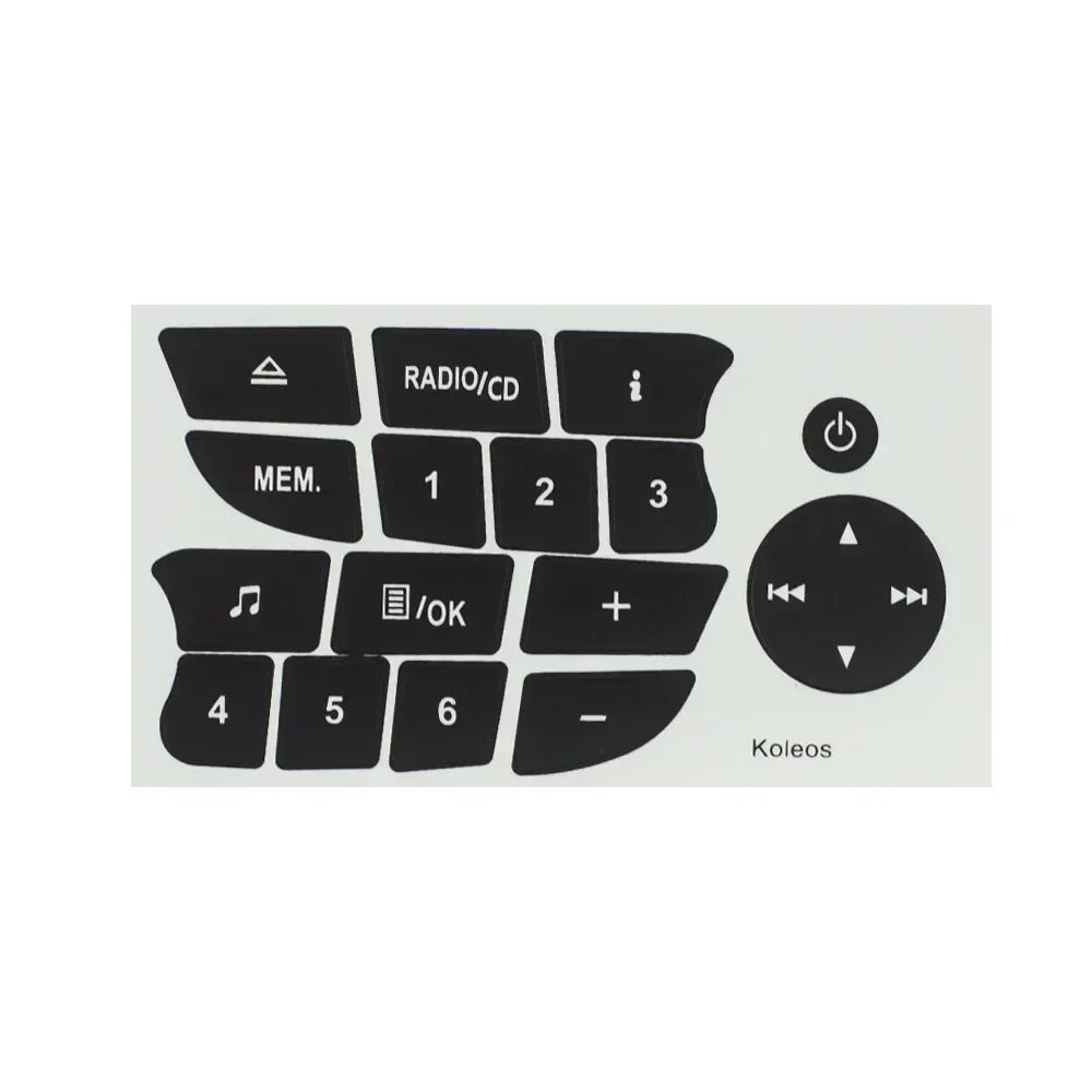 Car Button Repair Stickers CD Radio Audio Decals Twingo Renault Clio