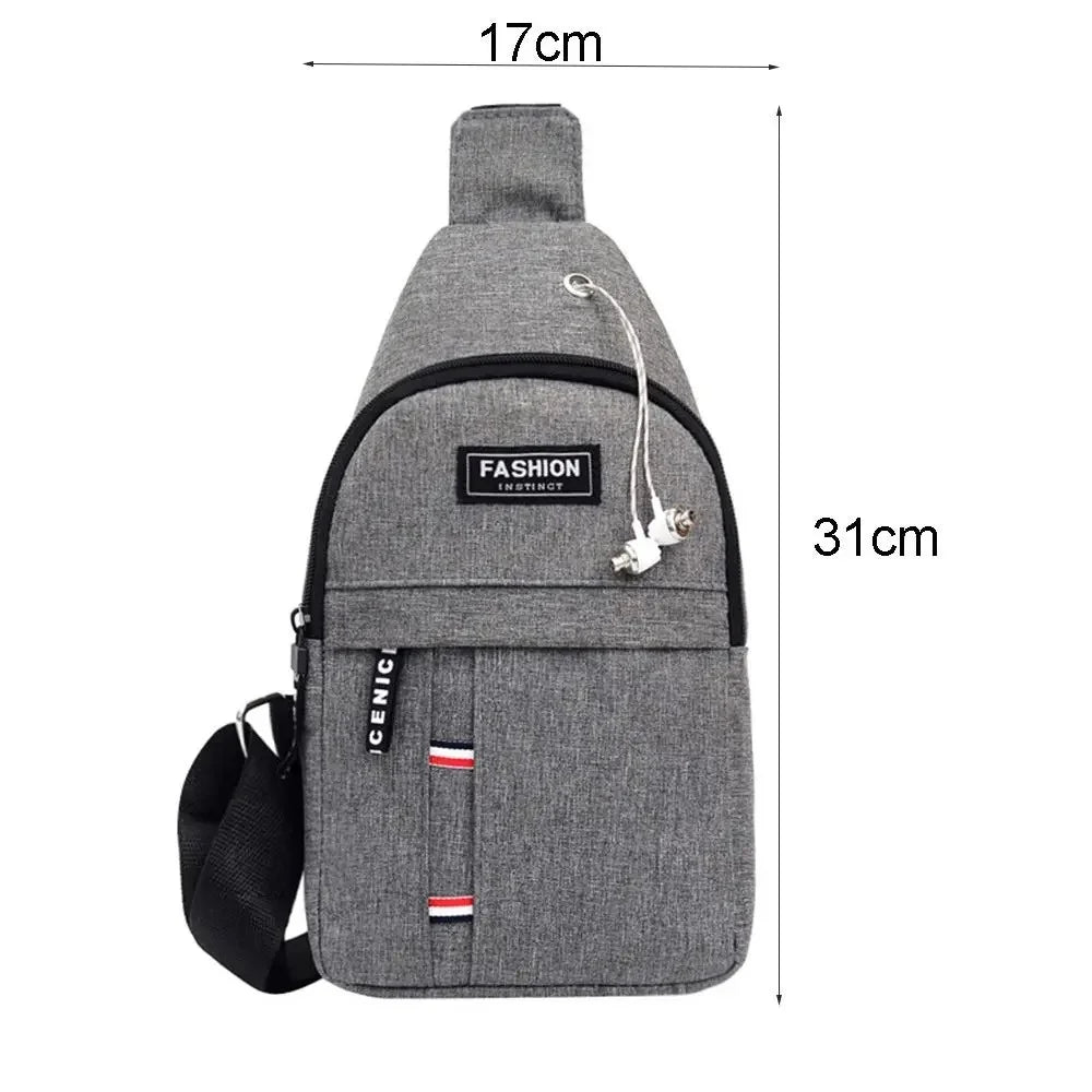 Men's Canvas Waist Bag | Waterproof Adjustable Crossbody Pack