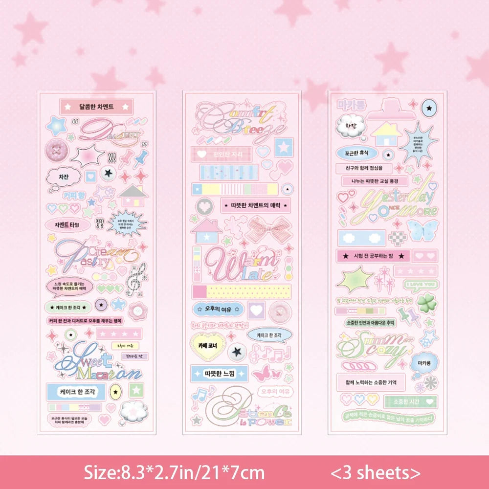 Notebook Series Stickers Korean Basic Versatile Small Elements