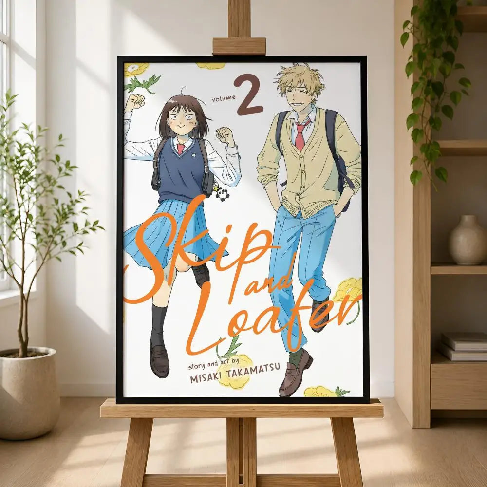 Skip and Loafer Anime Poster – Waterproof Peel-and-Stick PVC Art