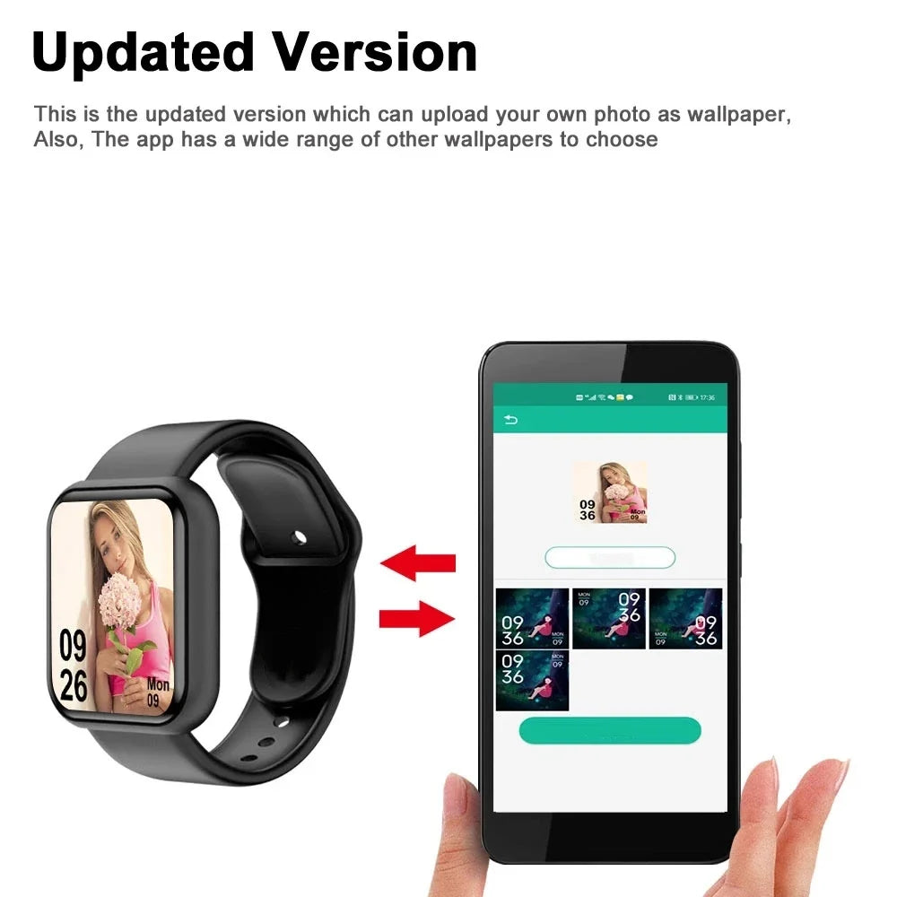 CHAONB Smart Fitness Watch | Bluetooth Tracker Android iOS