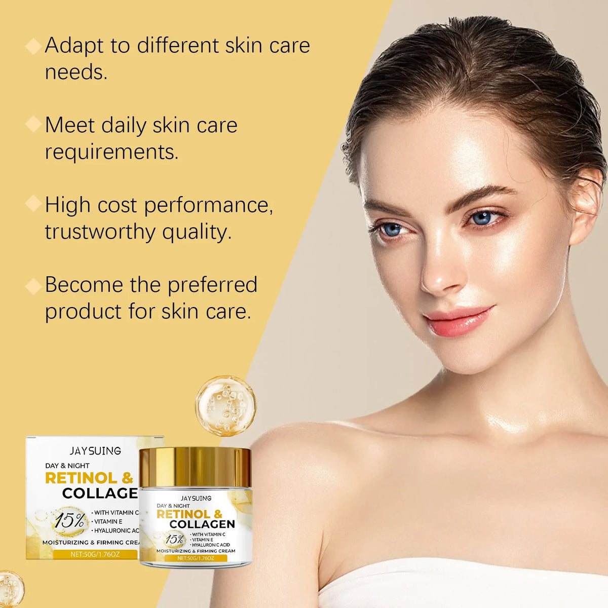 Jaysuing Collagen Facial Cream – Hydrate, Firm & Brighten Skin