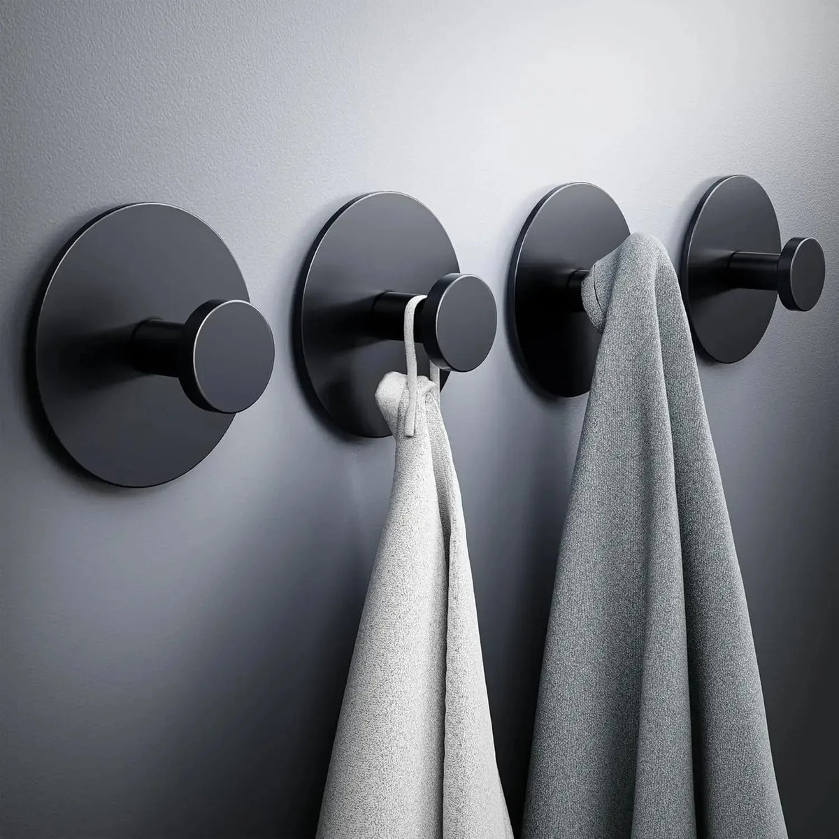 No-Drill Stainless Steel Adhesive Towel Hooks | Wall Hangers