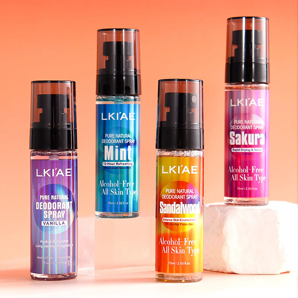Natural Deodorant Body Spray | 12H Alcohol-Free Antiperspirant Mist