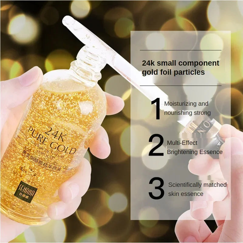 24K Gold Hyaluronic Acid Face Serum – Brighten & Firm