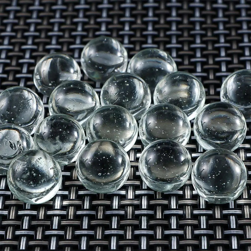 Clear Glass Marbles 20-Pack | 10mm 14mm 16mm Transparent Balls