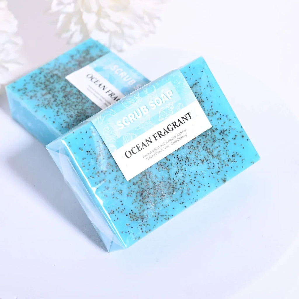 Natural Sea Salt Exfoliating Scrub Soap – Face & Body Polish