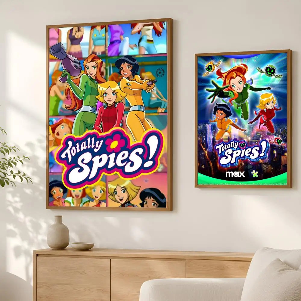 Totally Spies HD PVC Self-Stick Wall Art Poster | Waterproof
