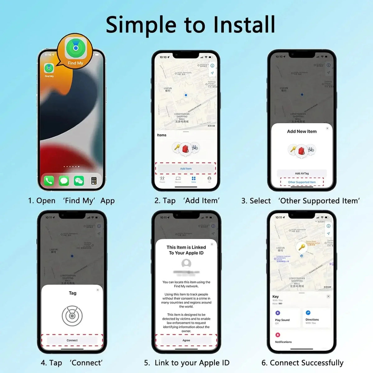 GGBEE Bluetooth Tracker – Find My App, Keys & Kids Finder