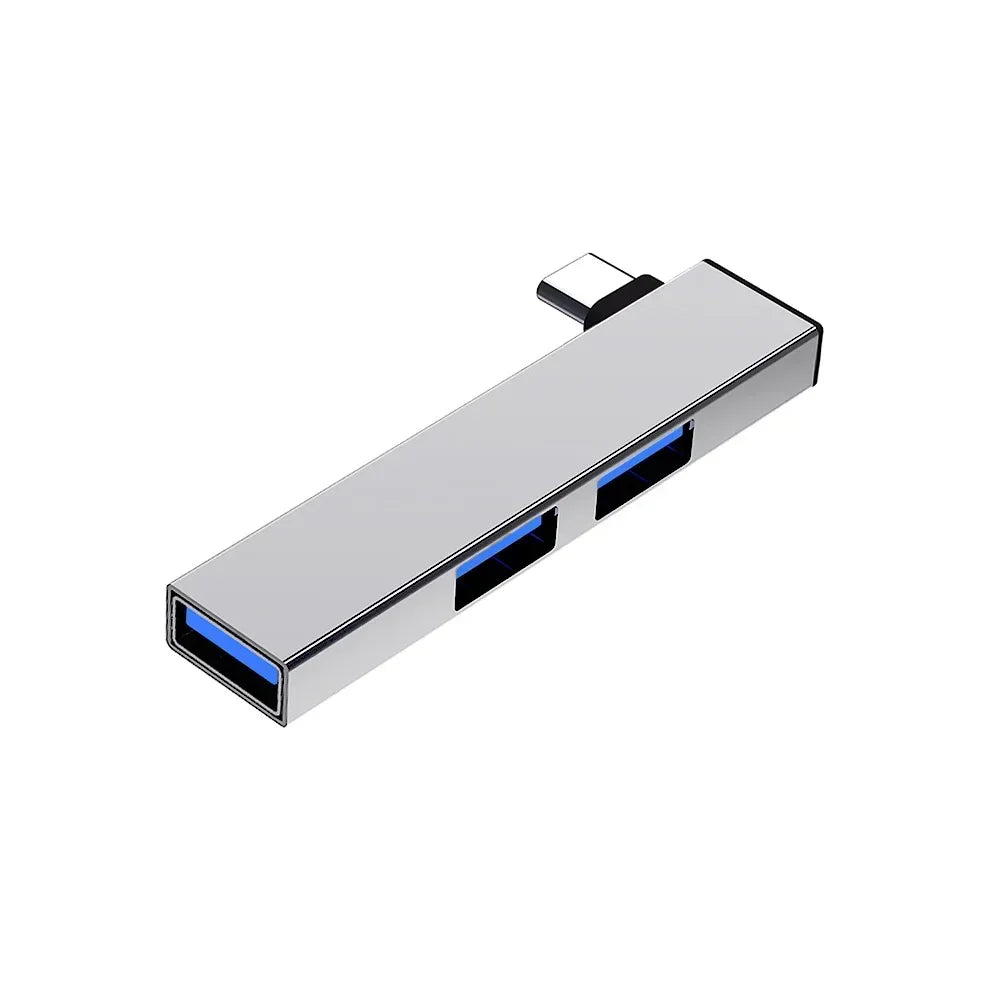 3-in-1 USB 3.0 & Type-C Hub – 3 Port Splitter, 5Gbps