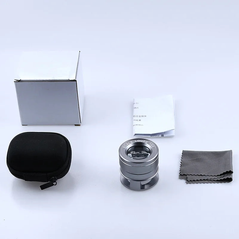 10X Desktop Magnifying Glass – K9 Optical Lens & Metal Frame