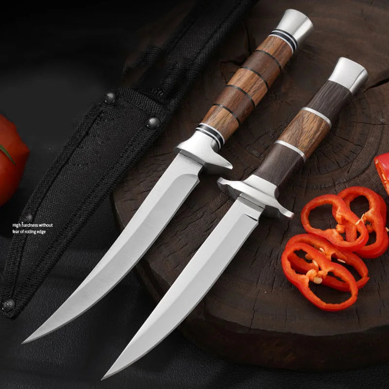 XUAN FENG D2 Steel Boning & Butcher Knife – Wood Handle