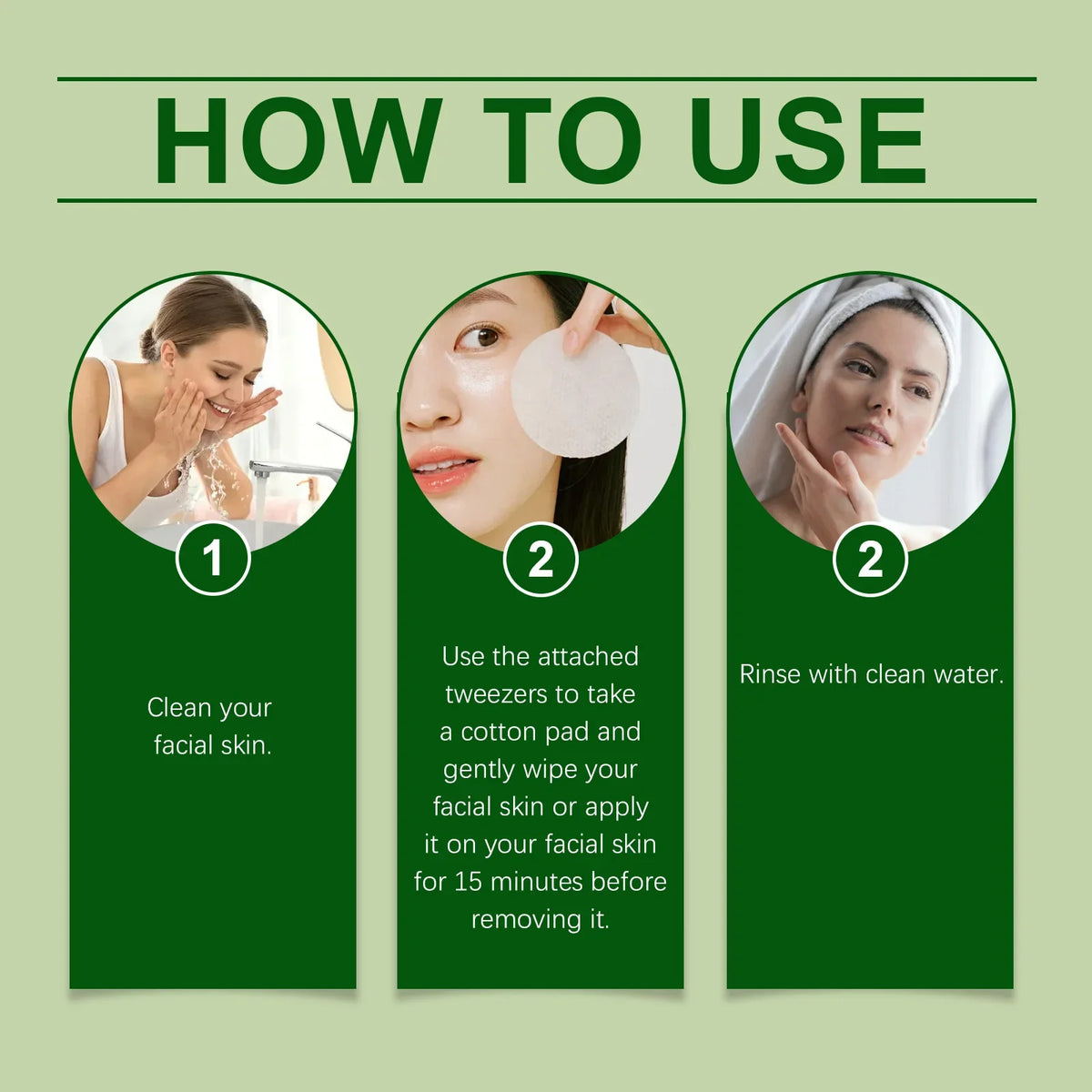 Centella Asiatica Moisturizing Facial Pads 100 Pcs | Cica