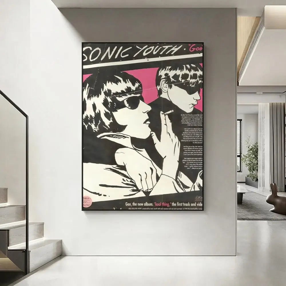 Sonic Youth Band HD Poster – Waterproof Sticky Wall Art Decor