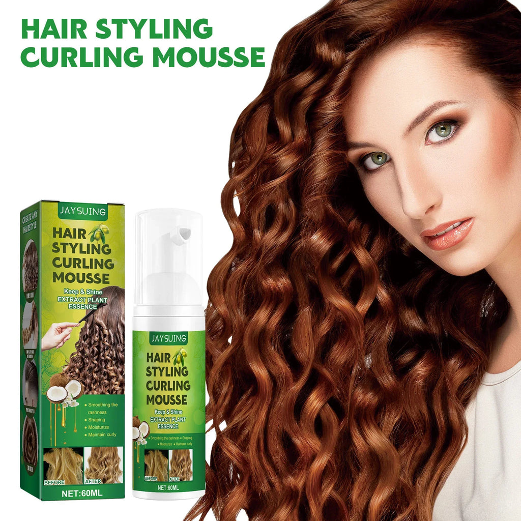 Jaysuing Curly Hair Mousse – Lasting Hold, Frizz-Free Curls