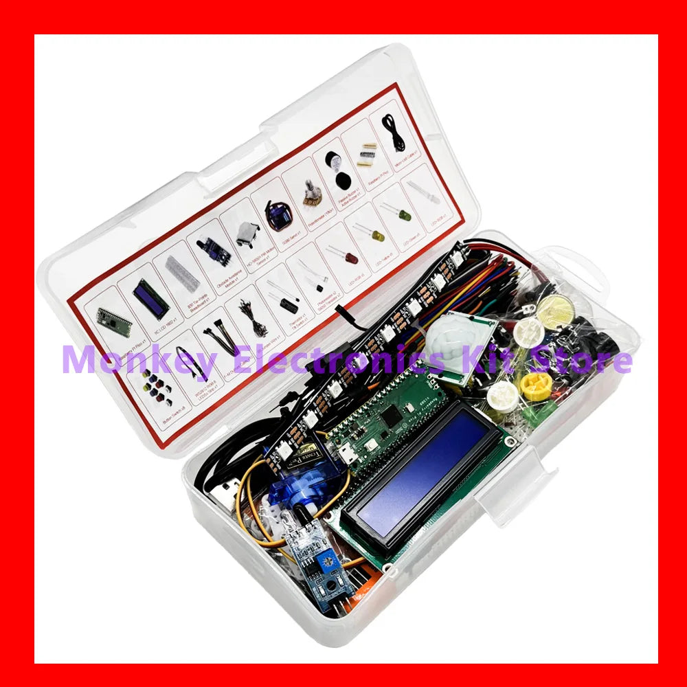 Raspberry Pi Pico RP2040 Starter Kit with LCD1602 Display