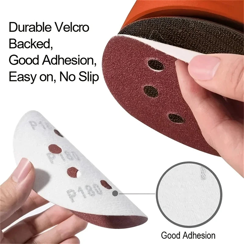 Universal 8 Hole Sanding Discs Sandpaper Metal Wood Glass Sander