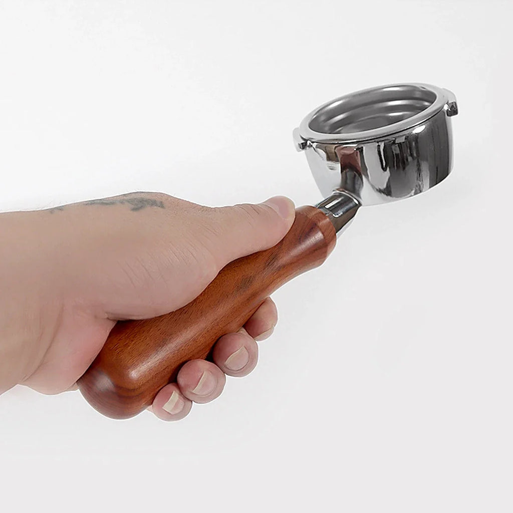 M10 Coffee Portafilter Handle Solid Wooden Filter Holder Revolving
